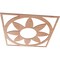 Ekena Millwork Blume Wood Fretwork Pierced Ceiling Medallion, Cherry, 34"OD x 11 3/4"ID x 3/8"T CMWP34X34X0375BLCH - alternate 4